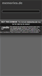 Mobile Screenshot of memories.de